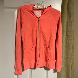 NWOT Victoria's Secret Neon Coral Hoodie - XS